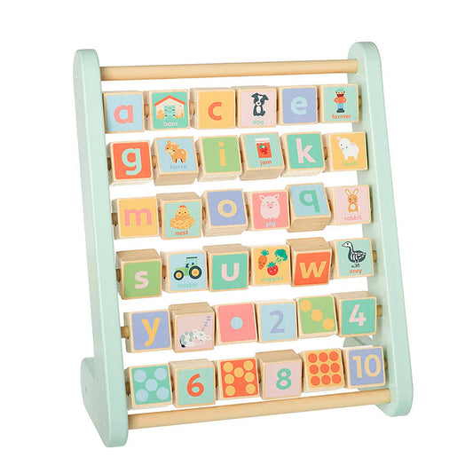 Orange Tree Toys Farm Animal Wooden Alphabet Abacus - Little Dreamers Gift Shop