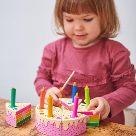 Tender Leaf Toys Wooden Rainbow Birthday Cake