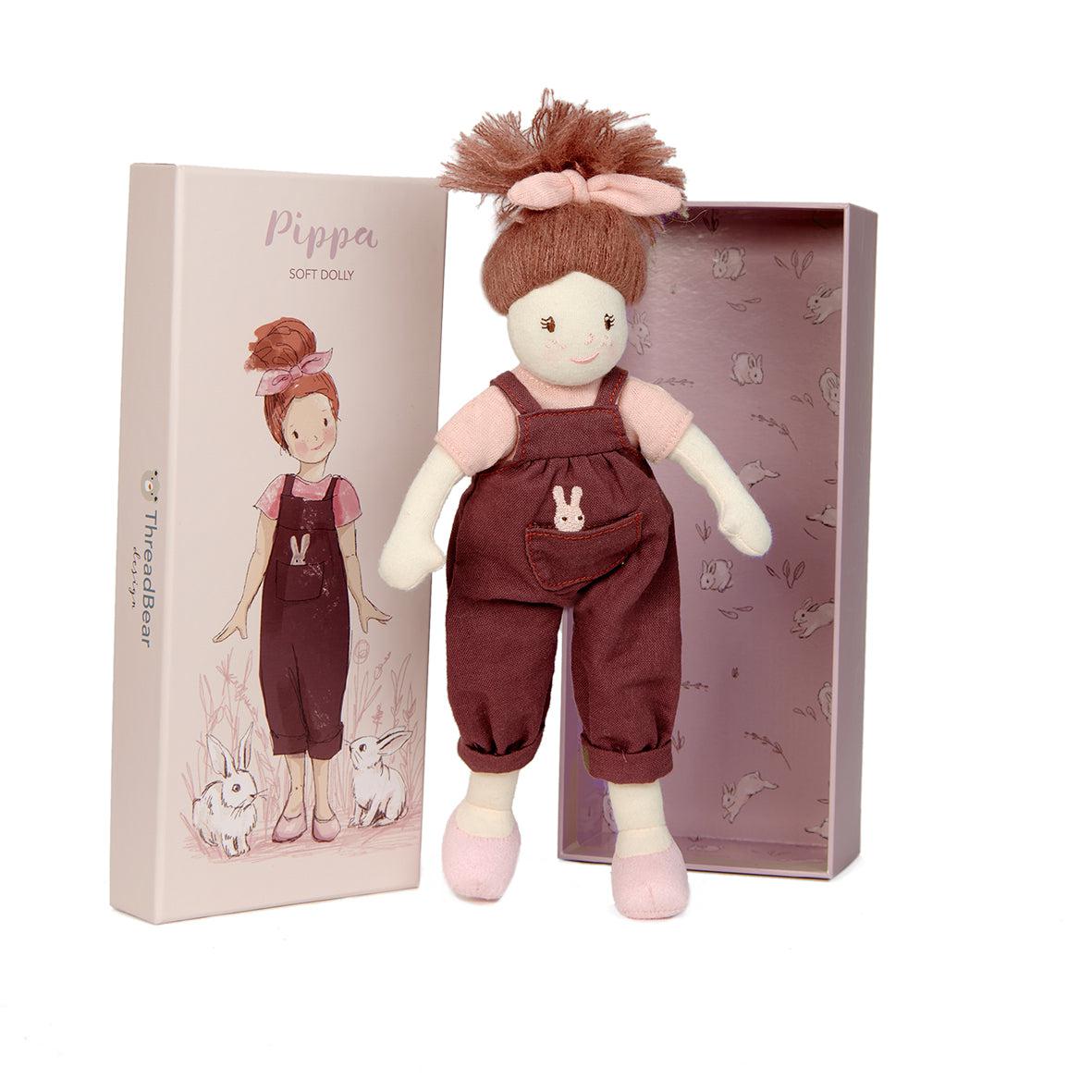 Threadbear Designs Pippa Rag Doll in Box