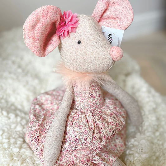 Wilberry Maria Mouse In Floral Dress Soft Toy