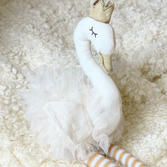 Wilberry White Swan Ballerina Soft Toy
