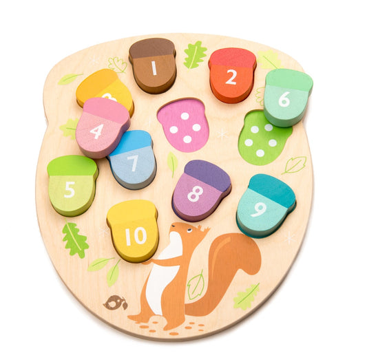 Tender Leaf Toys Wooden Acorn Counting Toy - Little Dreamers Gift Shop