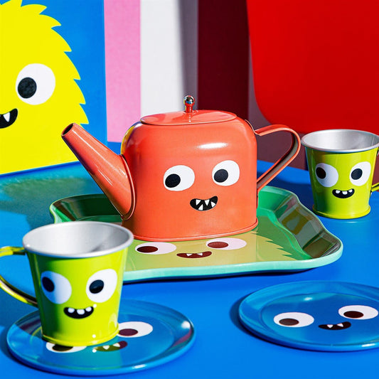 Sass & Belle Neon Monster Kids' Tea For Two Set - Little Dreamers Gift Shop