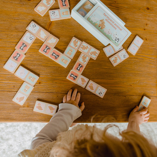 Orange Tree Toys Wooden Farmyard Animal Dominoes - Little Dreamers Gift Shop