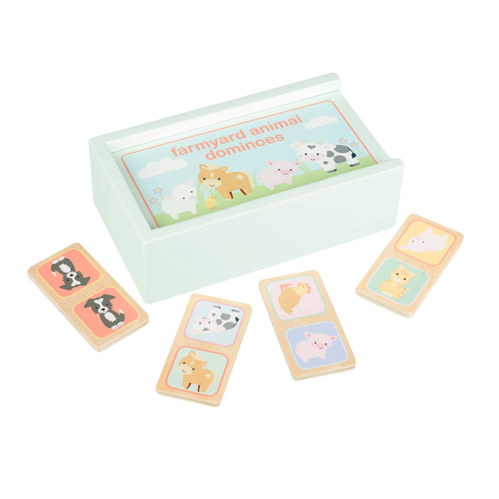 Orange Tree Toys Wooden Farmyard Animal Dominoes - Little Dreamers Gift Shop
