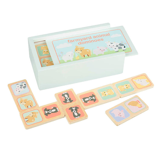 Orange Tree Toys Wooden Farmyard Animal Dominoes - Little Dreamers Gift Shop