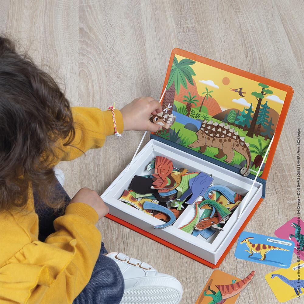 Janod Magnetibook with Dinosaurs