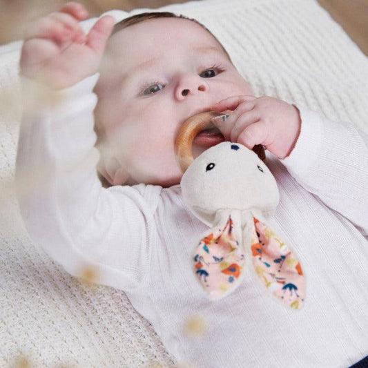 Kaloo Bunny Baby Rattle - Poppy