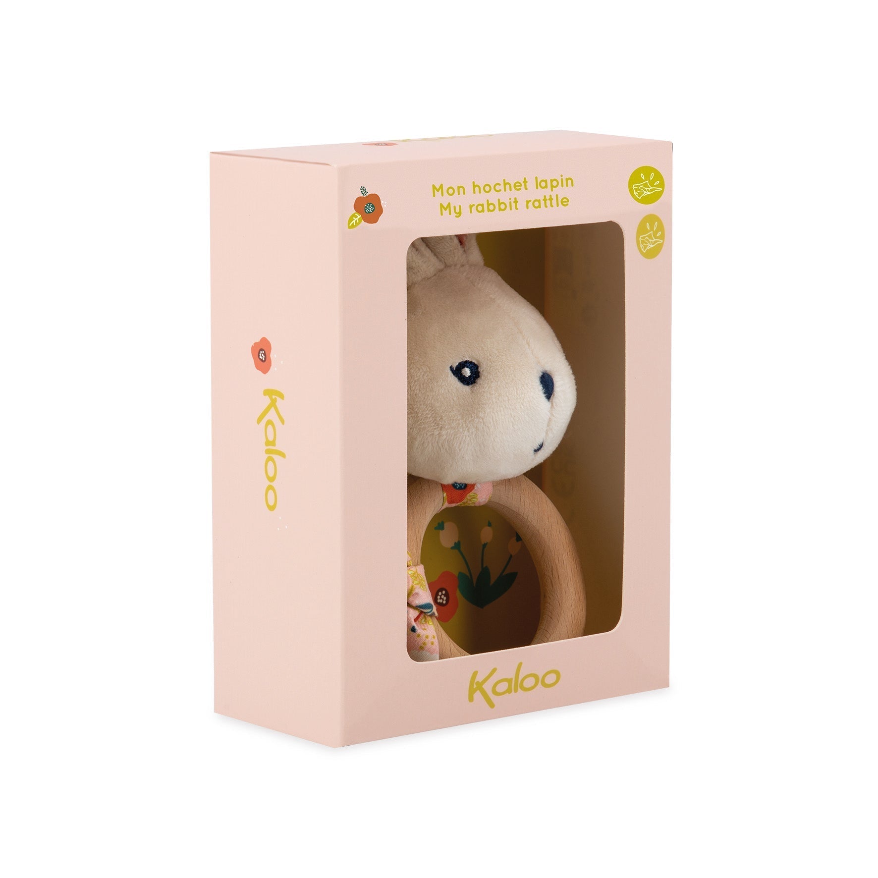 Kaloo Bunny Baby Rattle - Poppy