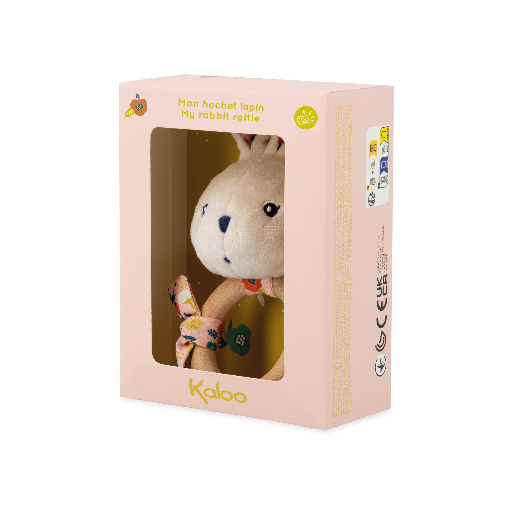 Kaloo Bunny Baby Rattle - Poppy