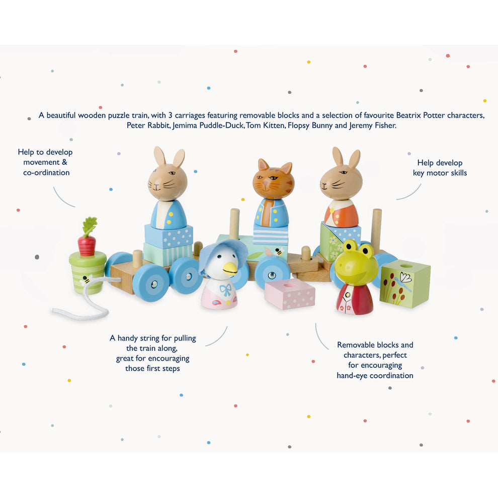 Orange Tree Toys Peter Rabbit Wooden Puzzle Train - Little Dreamers Gift Shop