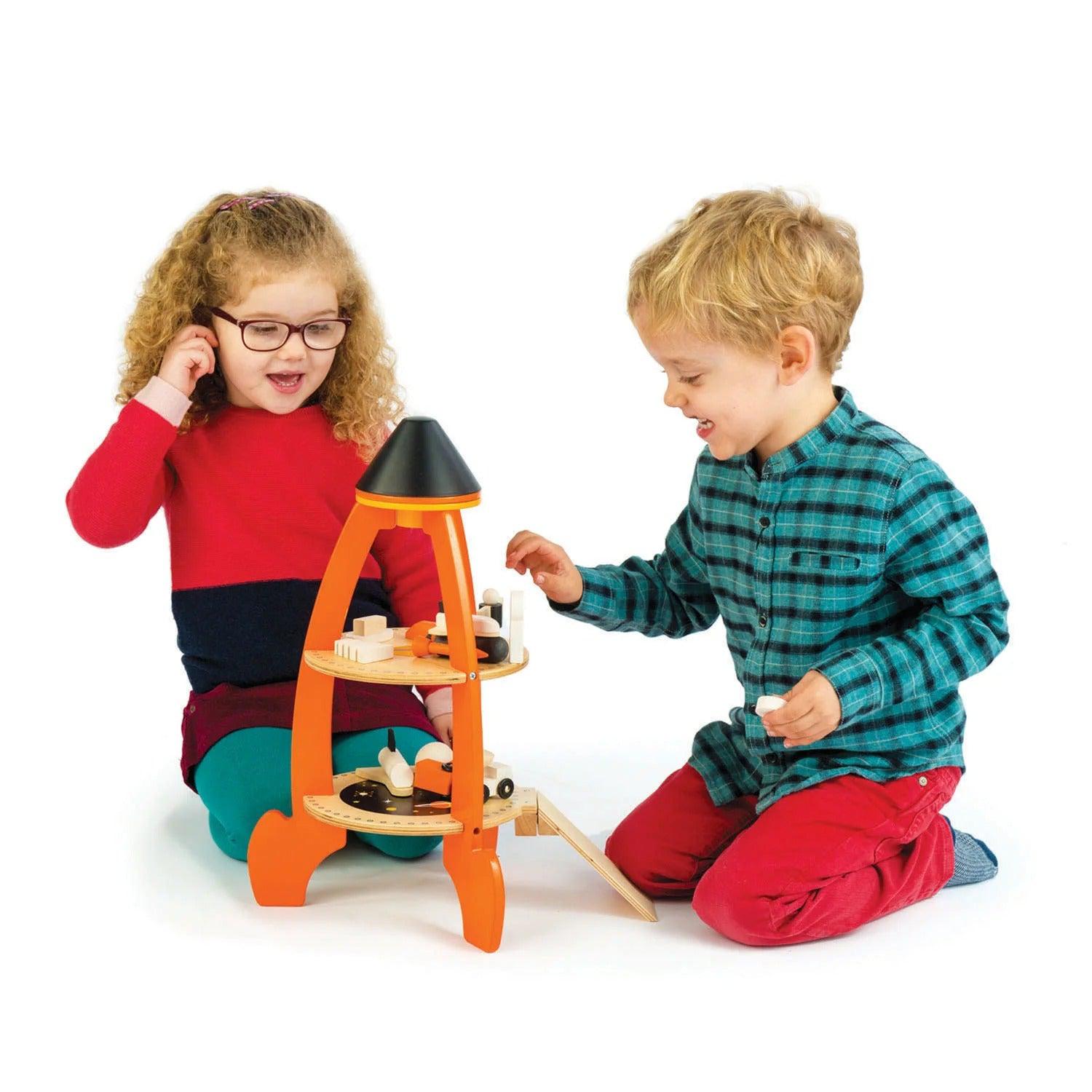 Tender Leaf Toys Cosmic Wooden Rocket Toy